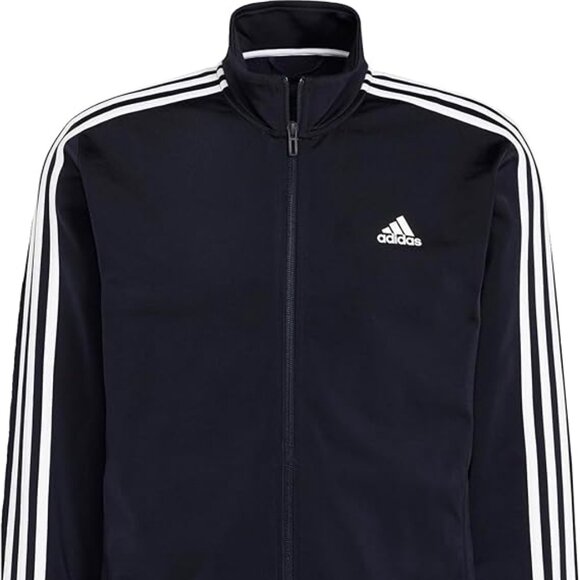 ADIDAS NEW ESSENTIALS WARM-UP 3 STRIPES TRACK Jacket MENS SIZE M / L (H46100) - Picture 1 of 6